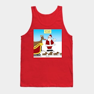 A Wiener Dog Sleigh Tank Top